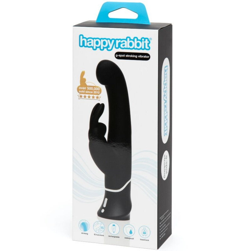 Happy Rabbit Vibrador G-Spot Negro