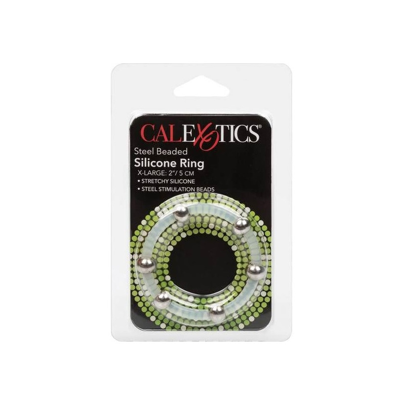 Silicone Ring with Steel Beads XL