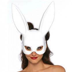 Máscara Orejitas de Conejo Blanca