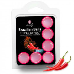 Set 6 Brazilian Balls Triple Efecto