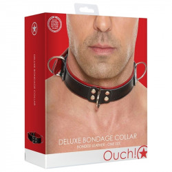 Collar Bondage Deluxe Rojo