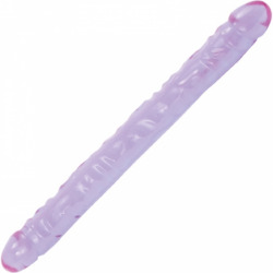 Pene Doble 44 cm Jelly Morado