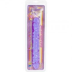 Pene Doble 30 cm Jelly Morado