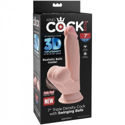 Pene Realista 3D Cock Swinging Balls 21 cm
