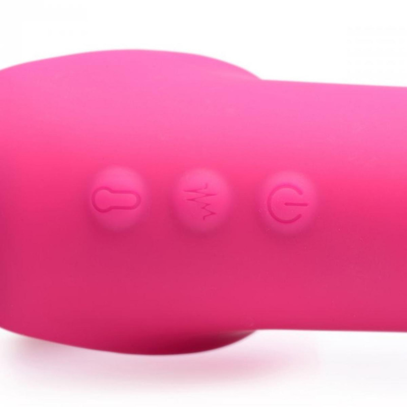 Arnés Inflable Doble con Mando y Pulsatorio Clítoris USB Rosa