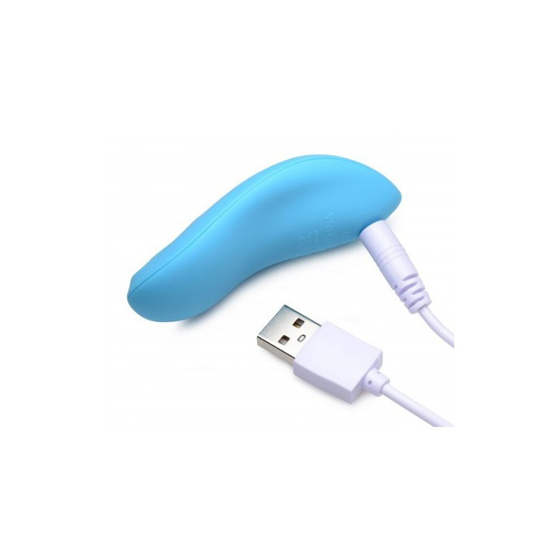 Arnés Doble Silicona USB con Mando Azul