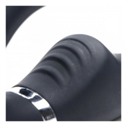 Arnés Doble Silicona USB con Mando Negro