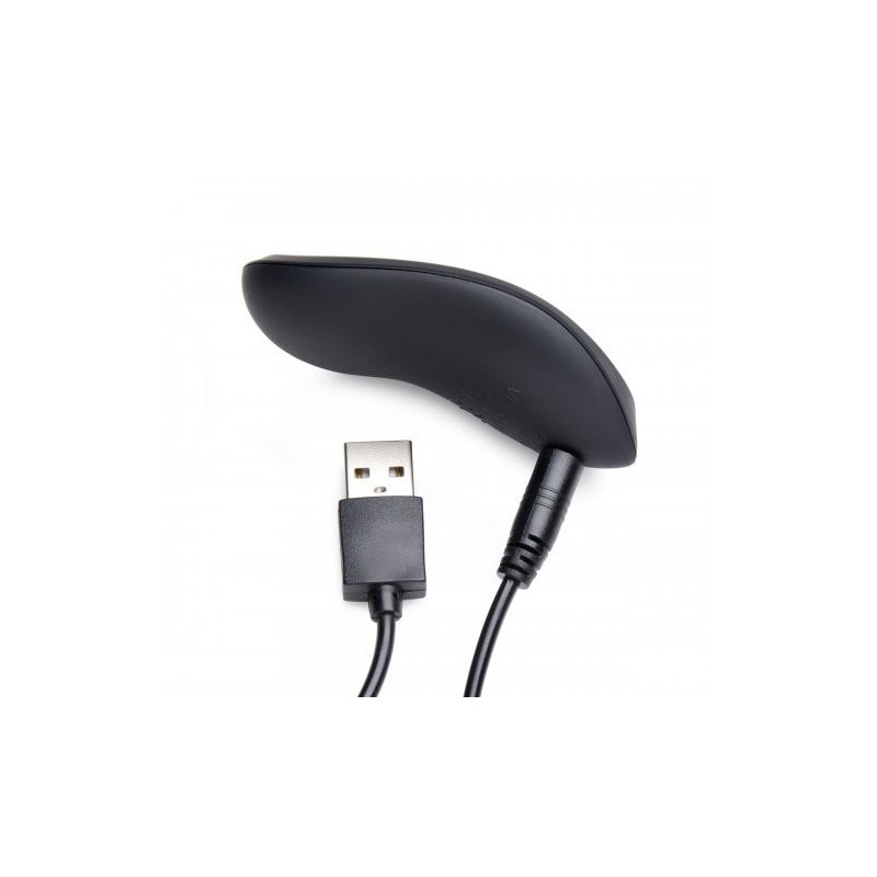 Arnés Doble Silicona USB con Mando Negro