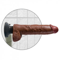 Pene Realístico Vibrador 25.5 cm Marrón