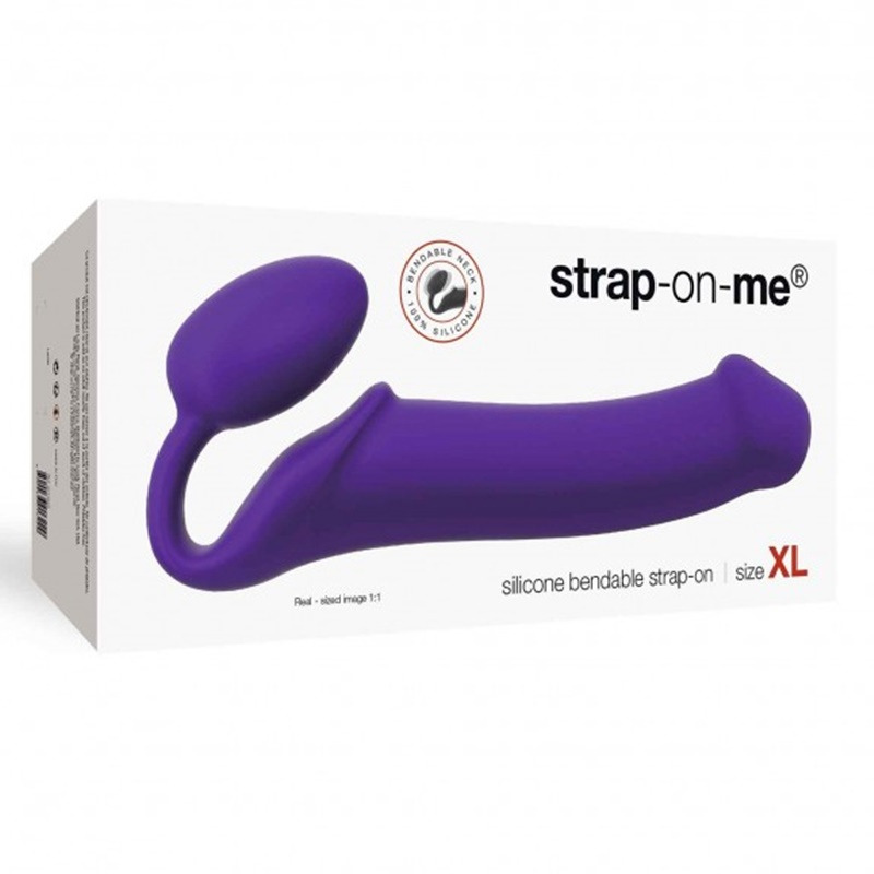 Arnés Dildo Flexible Morado XL