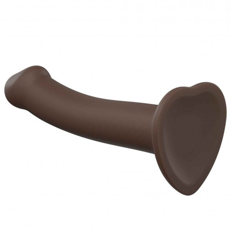 Dildo con Ventosa Dual Density Marrón XL