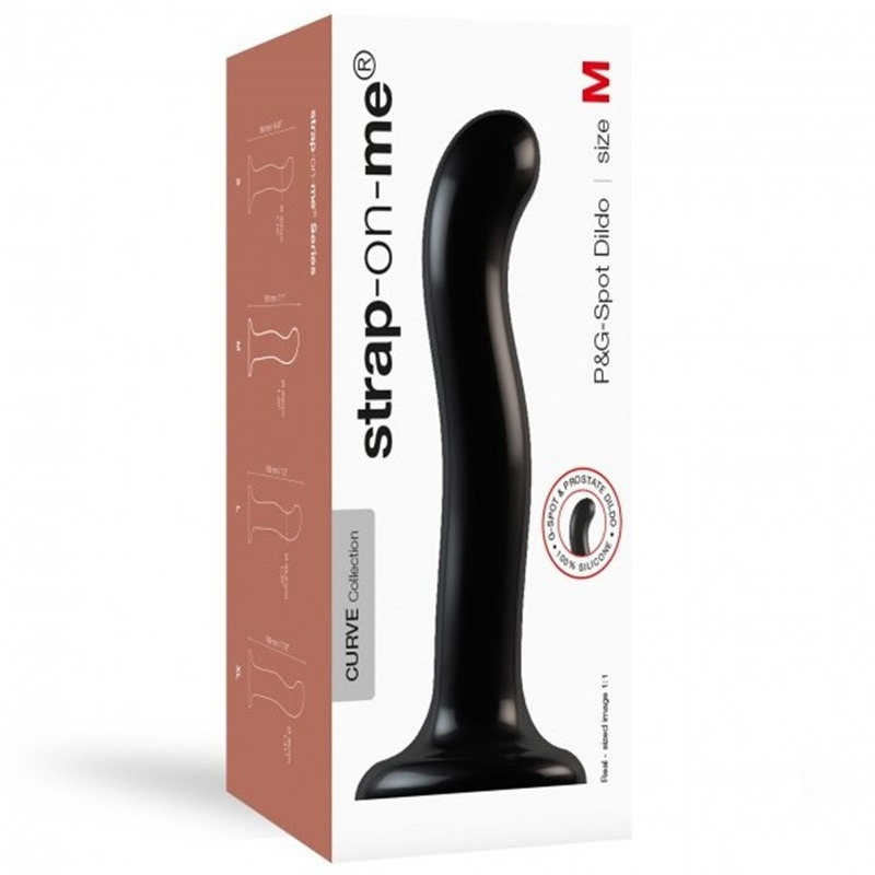 Dildo Estimulador Punto P/G Negro M