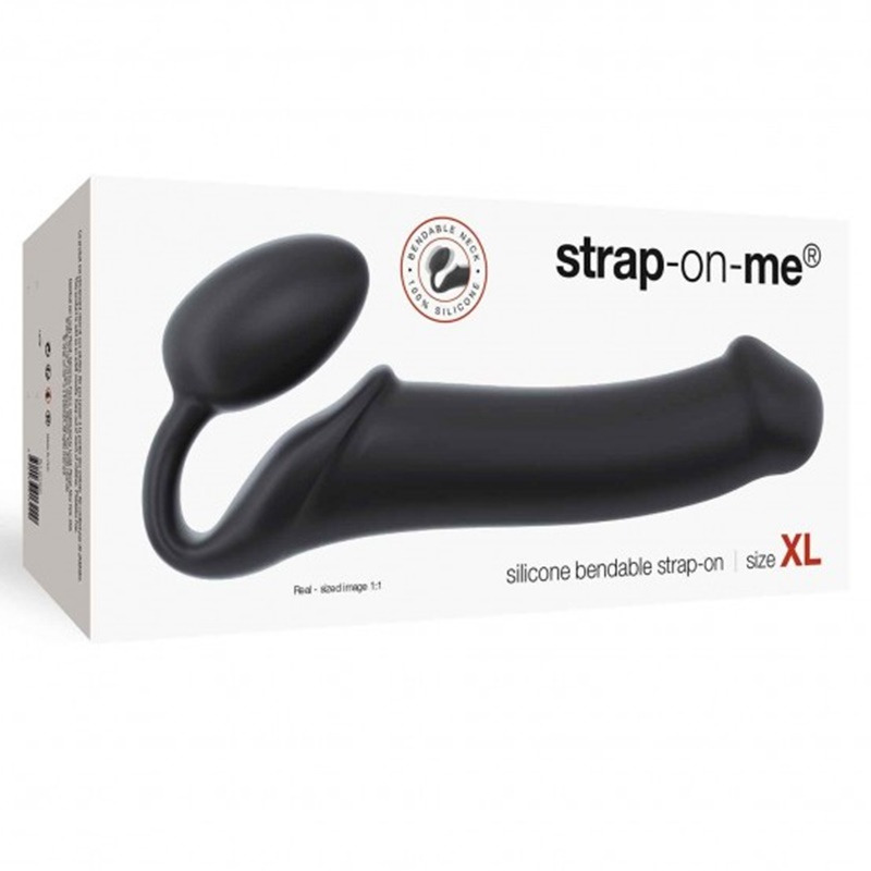 Arnés Dildo Flexible Negro XL