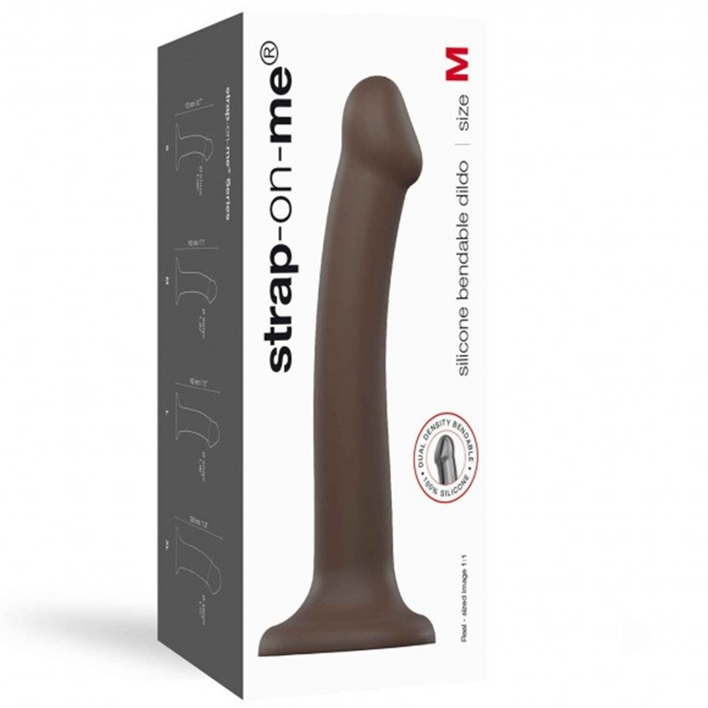 Dildo Dual Density Chocolate M