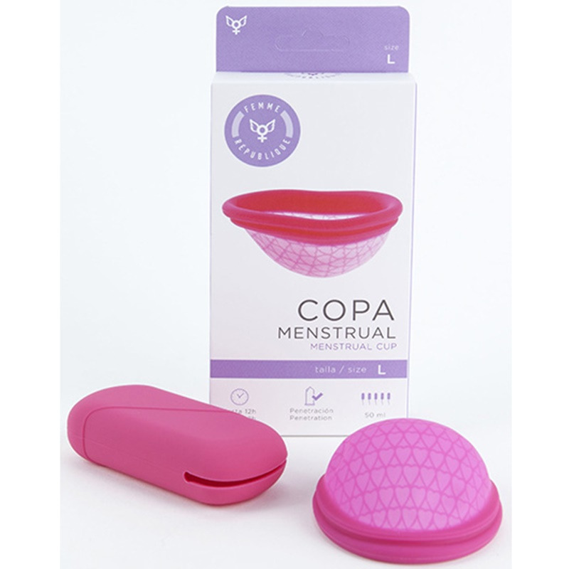 Copa Menstrual Rosa L Femme République