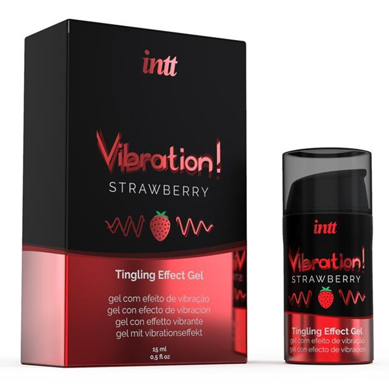 Vibrador Líquido Fresa 15 ml