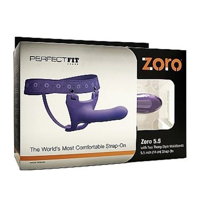 Zoro Pene Silicona Arnés Lila 14 cm