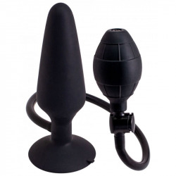 Butt Plug Hinchable L Negro