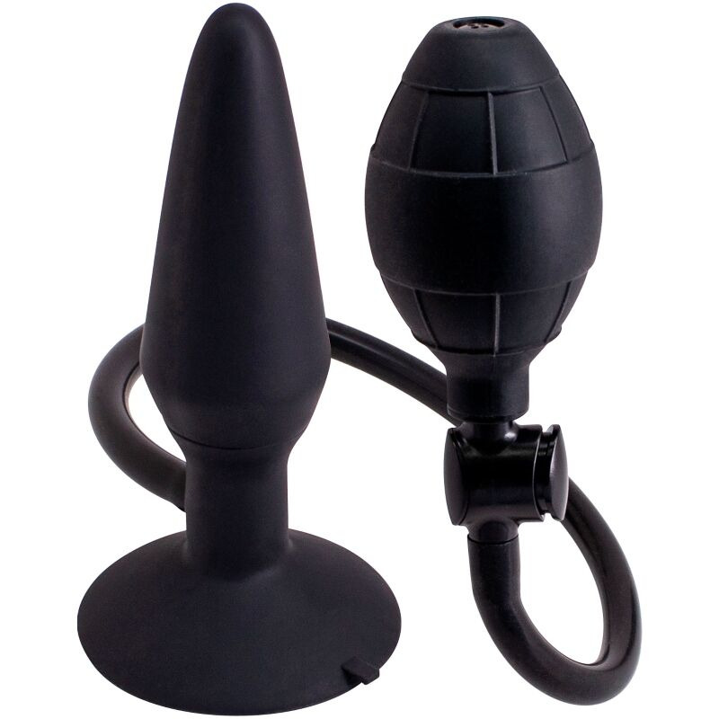 Butt Plug Hinchable M Negro