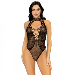 Leg Avenue Body de Red y Encaje Negro
