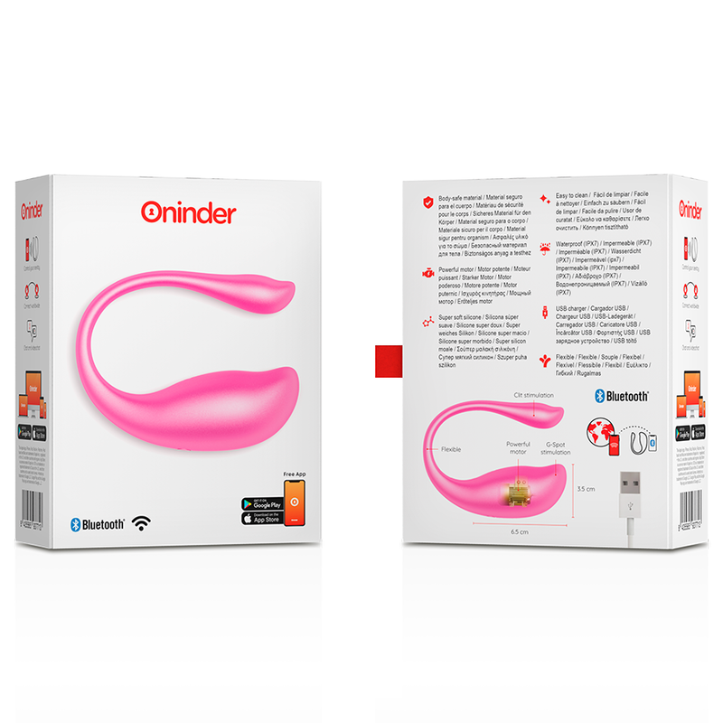 Oninder Huevo Vibrador con App Rosa