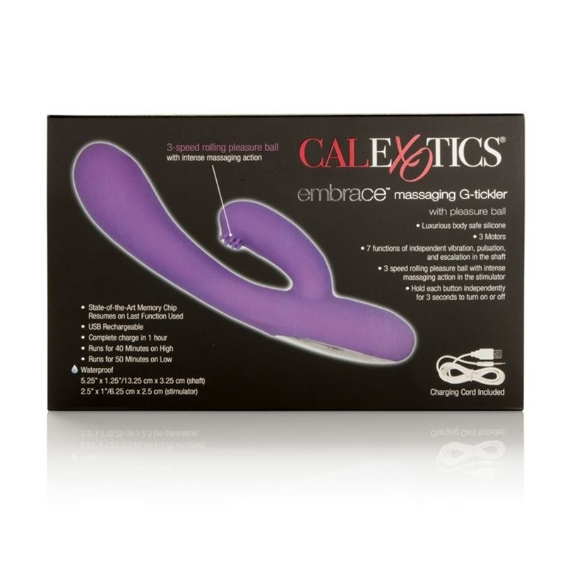 Vibrador Embrace Massaging G-Tickler USB Morado