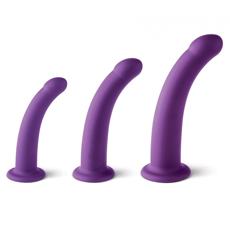 Arnés con Set Dildos Morados Tallas S / M / L