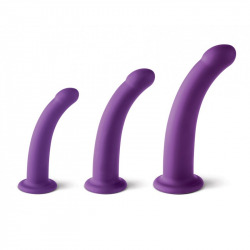 Set of 3 Dildos Size S / M / L Purple