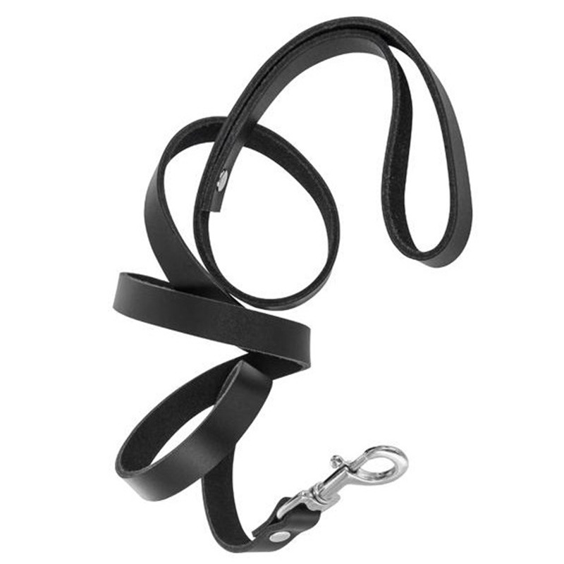 Premium Collar Negro con Correa