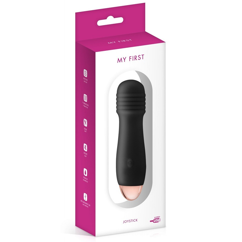 Mini Vibrador Joystick Negro