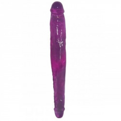 Dildo Doble Slim Stick 33 cm Morado