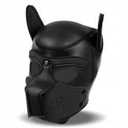 Hound Máscara de Perro Negro Talla Única