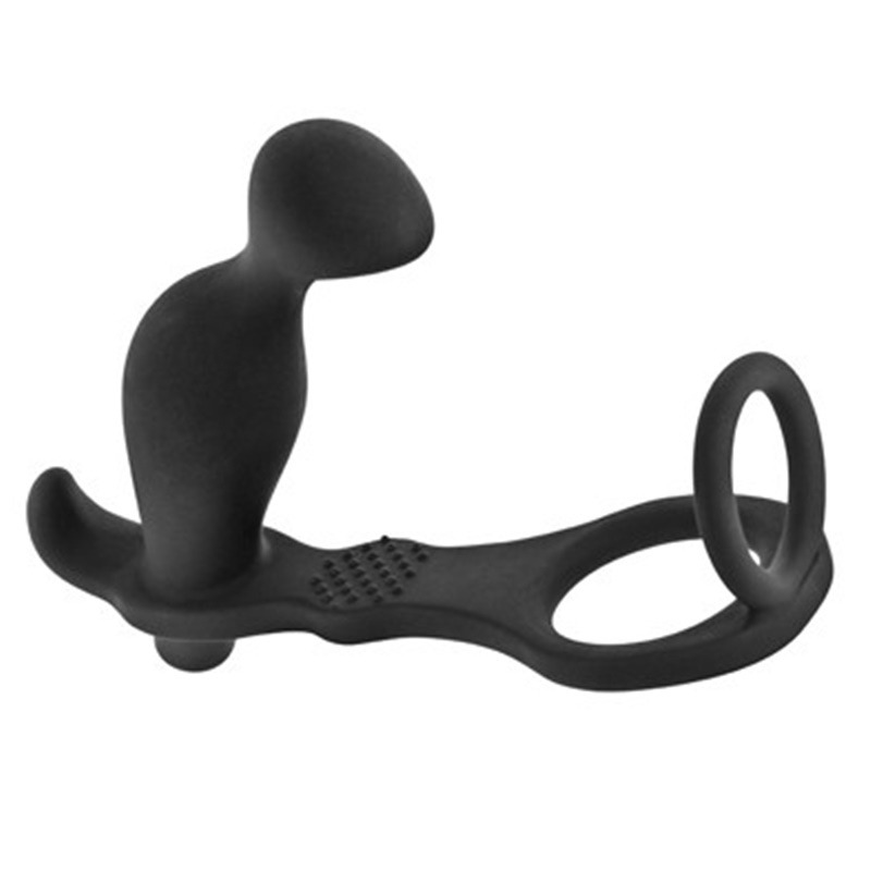 Anillo Pene con Plug Vibrador AP070