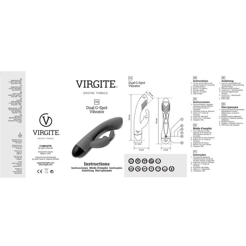 Vibrador V6 Rosa