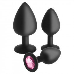 Set Plugs Crystal Noir