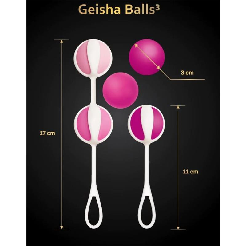 Bolas Chinas Geisha 3 Rosa