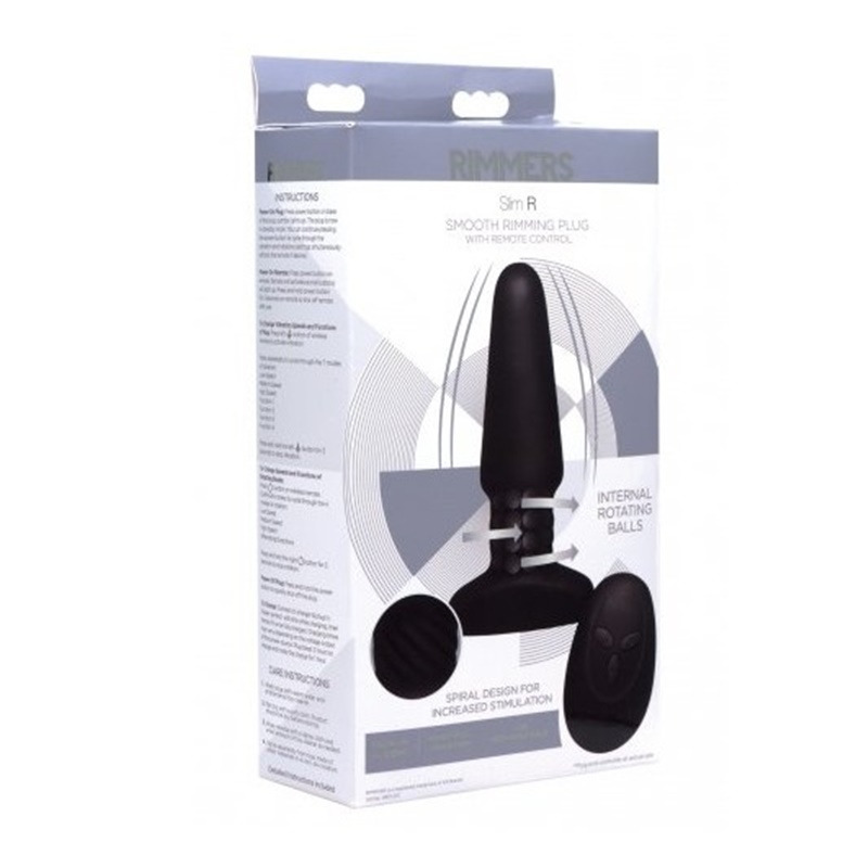 Plug Vibrador con Bolas Giratorias y Mando