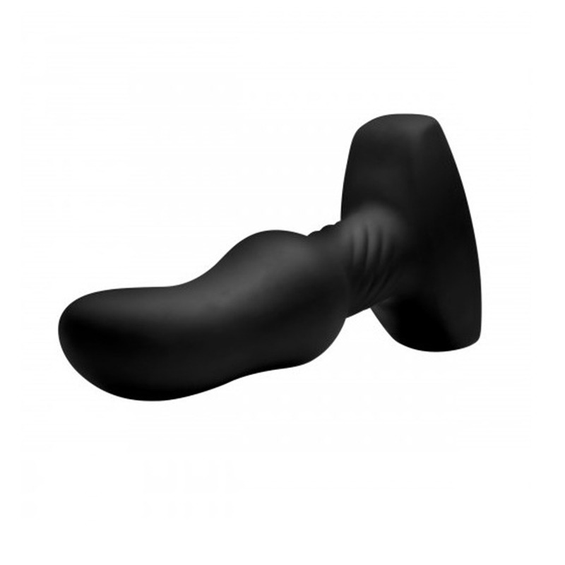 Plug Vibrador Curvo con Bolas Giratorias y Mando