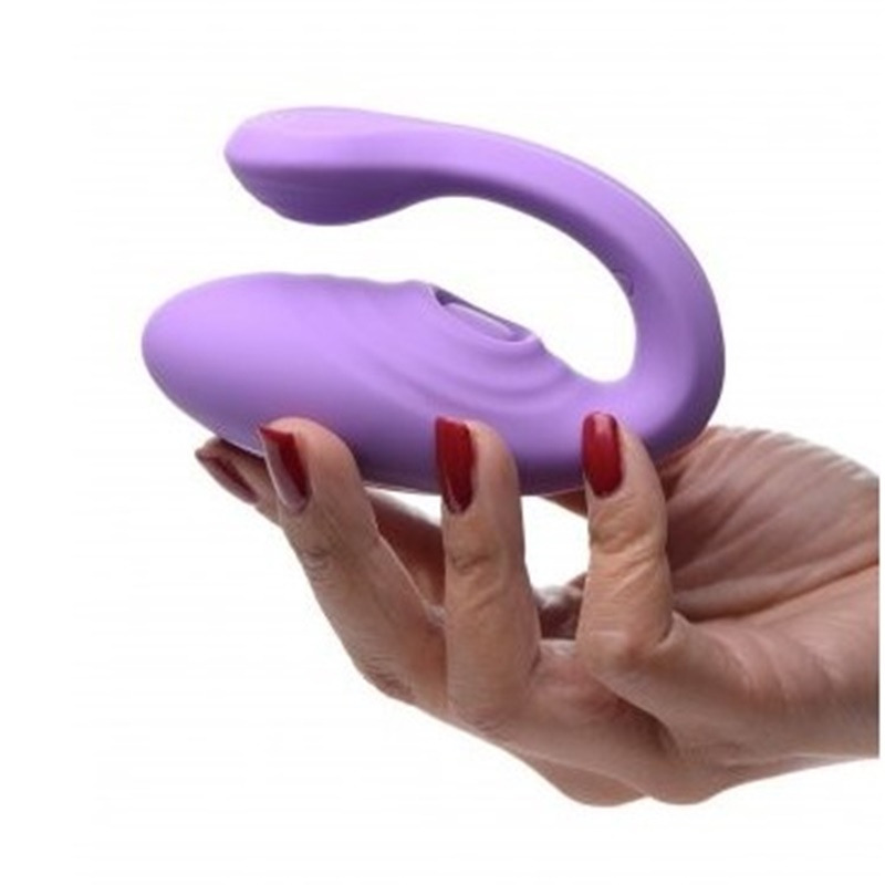 Vibrador Doble con Mando Lila