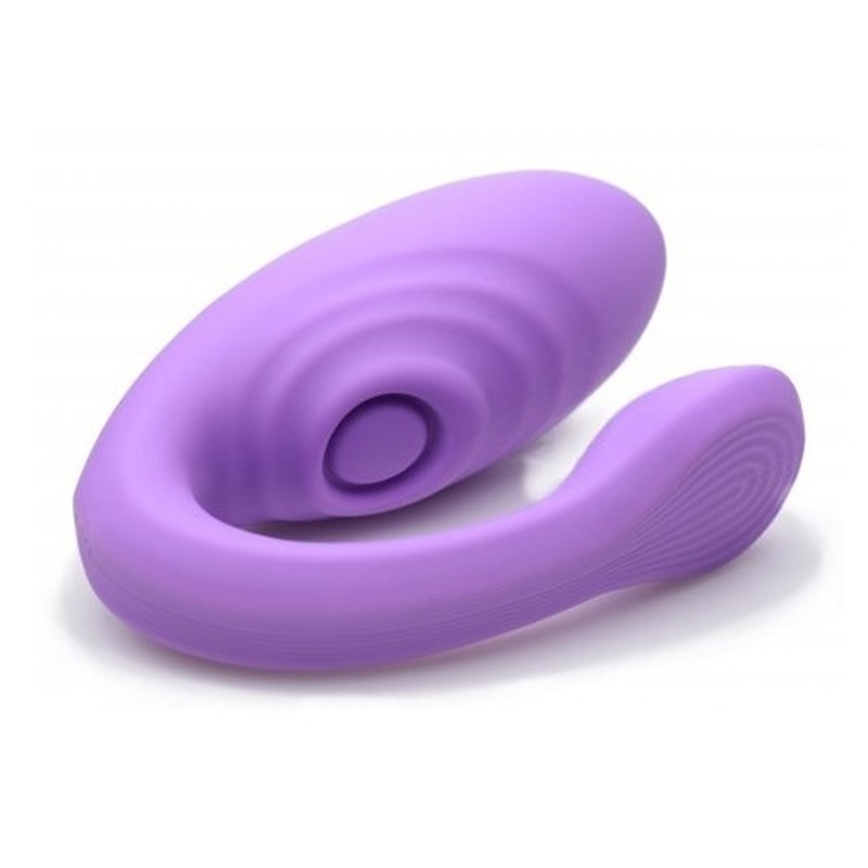 Vibrador Doble con Mando Lila