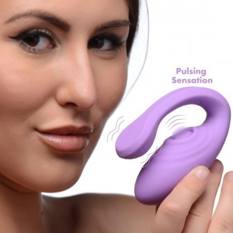 Vibrador Doble con Mando Lila