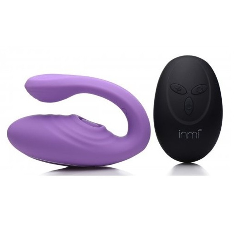 Vibrador Doble con Mando Lila