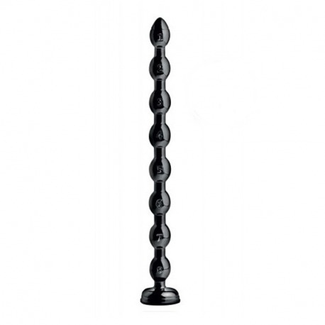 Dildo Ondas con Ventosa 50,8 cm Negro