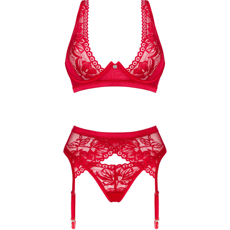 Lacelove Set Tres Piezas Rojo