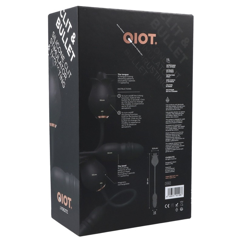 Quiot Clitorial Stimulator Thrusting Bullet