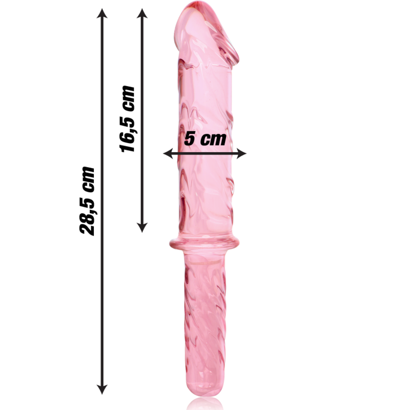 Dildo Cristal Modelo 24 Rosa