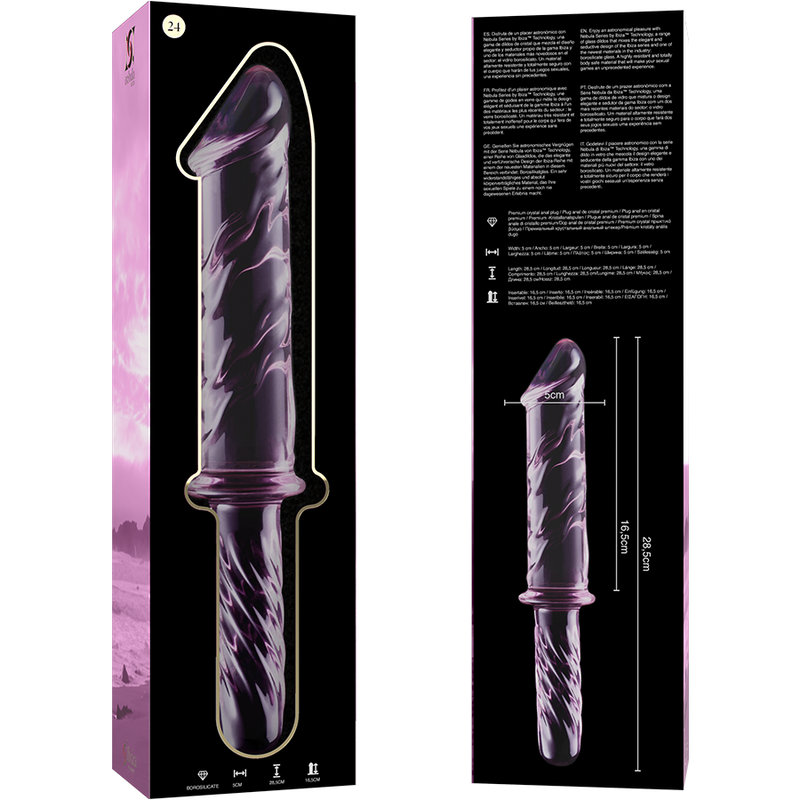 Dildo Cristal Modelo 24 Rosa