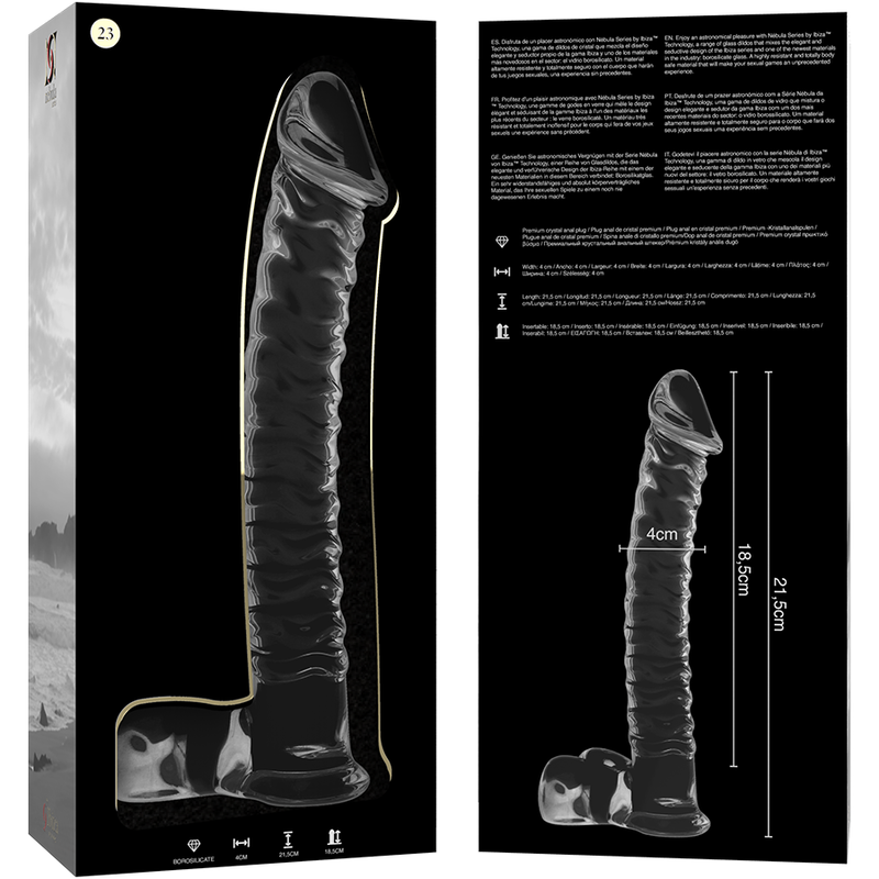 Dildo Cristal Modelo 23 Transparente