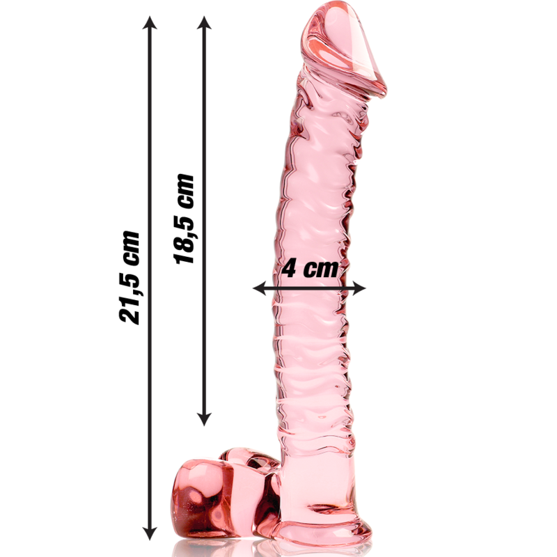 Dildo Cristal Modelo 23 Rosa