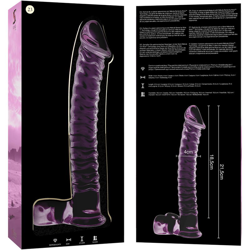 Dildo Cristal Modelo 23 Rosa